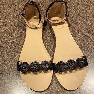 Black Jack Rogers sandals, size 10. Worn once to a graduation
